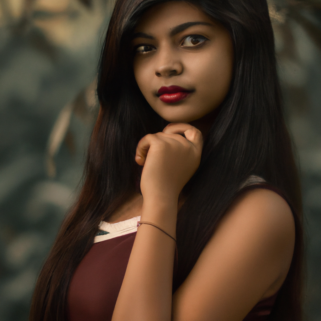 Retrato minimalista exterior con tonos de piel naturales